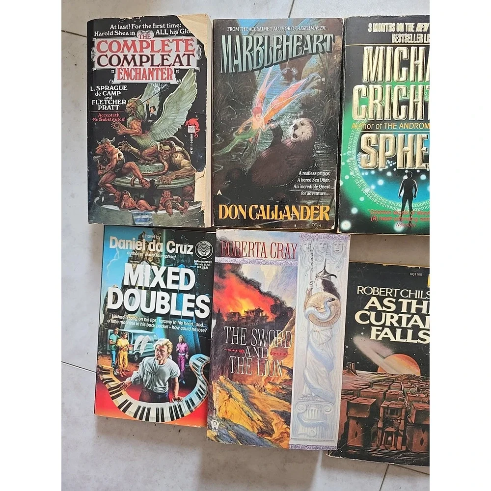 Lot of 6 VTG Chilson, Da Cruz, Crichton, Callander, Cray, Pratt &‎ De Camp Books